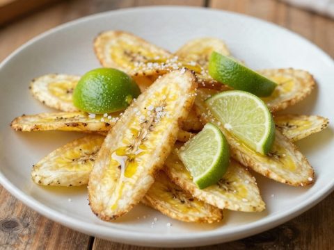 Photo culinaire de chips d'igname et banane, cuisine guadeloupéenne