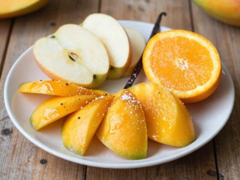 Photo culinaire de compote de mangue, cuisine guadeloupéenne