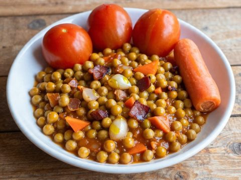 Photo culinaire de pois d'angole, cuisine guadeloupéenne